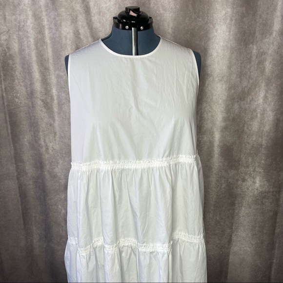Madewell White Cattail Tiered Dress NWT Size 3X Sold Out on Website - Picture 9 of 17